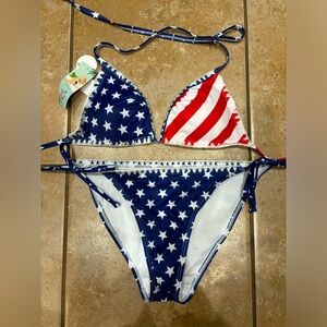 Charmo American Flag Bikini
